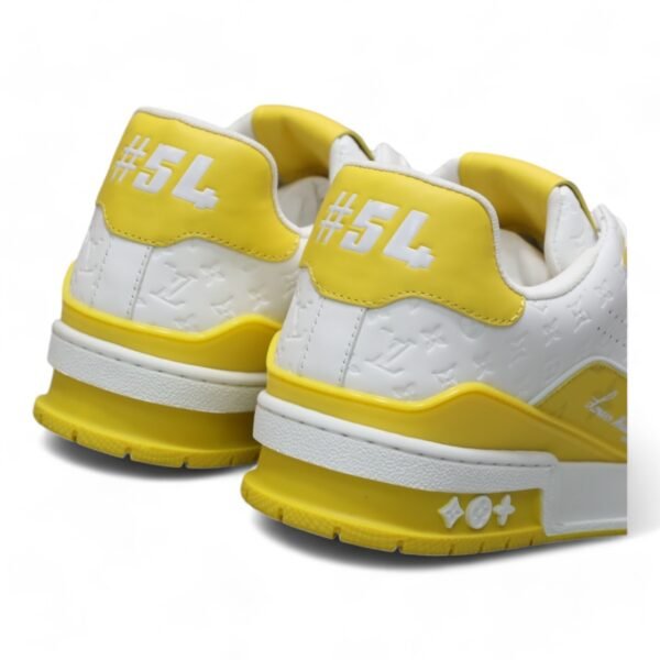 LV Trainer Sneaker White/Yellow - Image 5