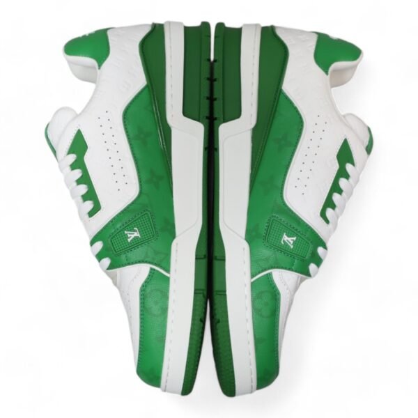 LV Trainer Sneaker White/Green - Image 5