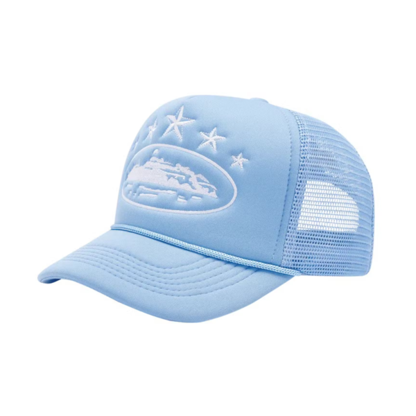 Corteiz 5 Starz Alcatraz Trucker Baby Blau