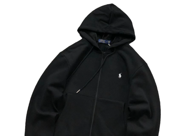 Polo Ralph Lauren Zipper Hoodie Black - Image 2