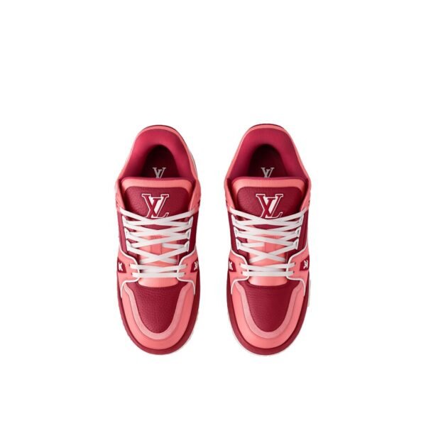 LV Trainer Maxi Sneaker Red Pink - Image 3