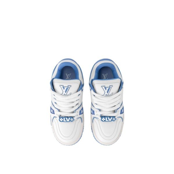 LV Trainer Maxi Sneaker White Blue - Image 3