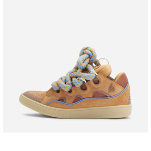 Curb Sneakers In Leather With Snake Laces