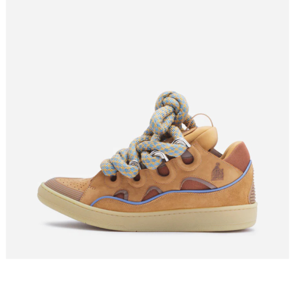Curb Sneakers In Leather With Snake Laces