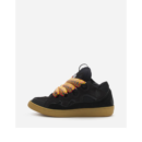 Leather Curb Sneakers Black