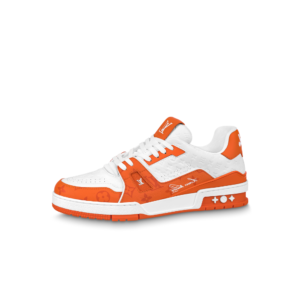 LV Trainer Sneaker White/Orange