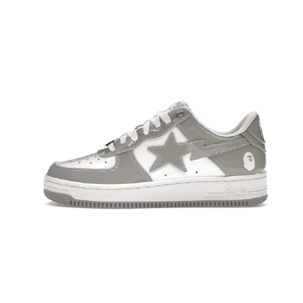 Bape - Patent Leather White Grey (2023)