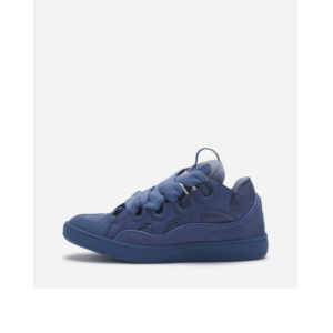 Leather Curb Sneakers Cornflower