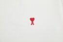 AMI Paris Red ADC Crewneck Sweater White