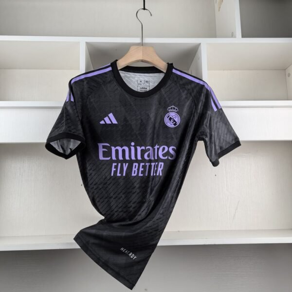 Real Madrid 2024-25 Kit Black Purple Player Version