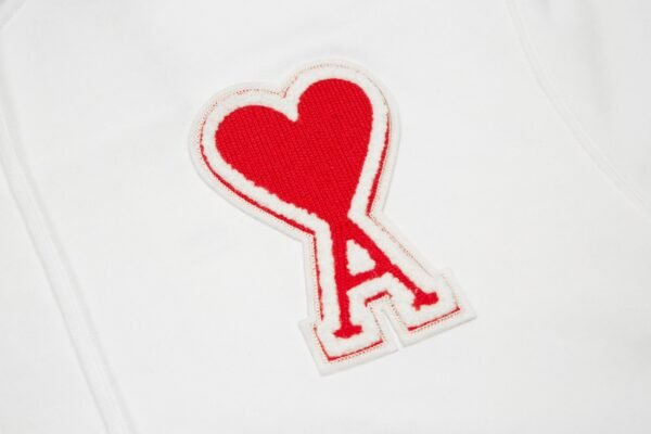 Ami Paris zipped hoodie  - white - Image 3