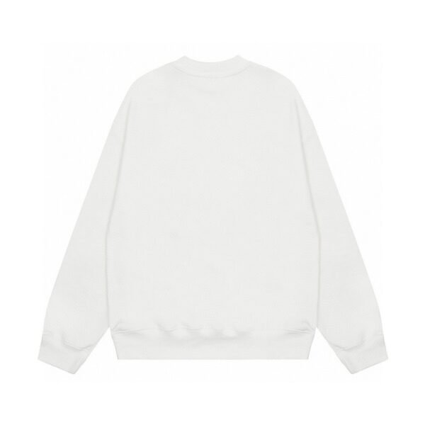 AMI Paris Red ADC Crewneck Sweater White - Image 2