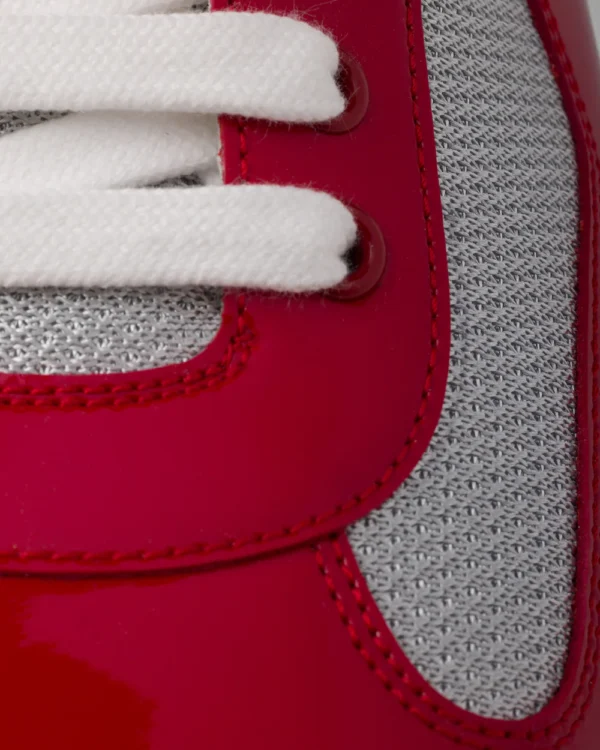Prada Cup Red/Silver Sneakers - Image 6