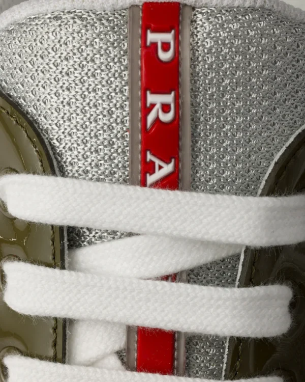 Prada Cup Green/Silver Sneakers - Image 5