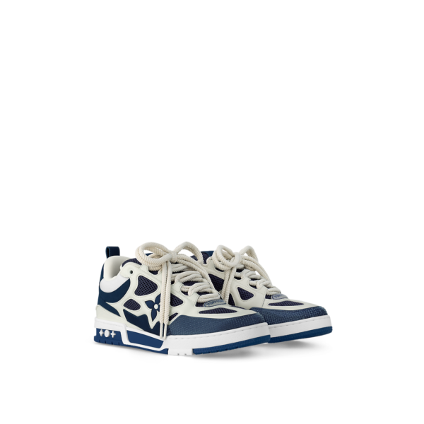 LV Skate Sneaker  White/Blue - Image 6