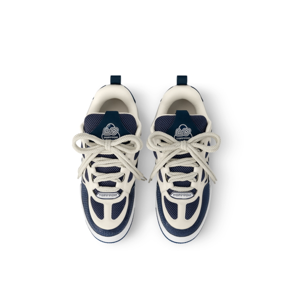 LV Skate Sneaker  White/Blue - Image 3