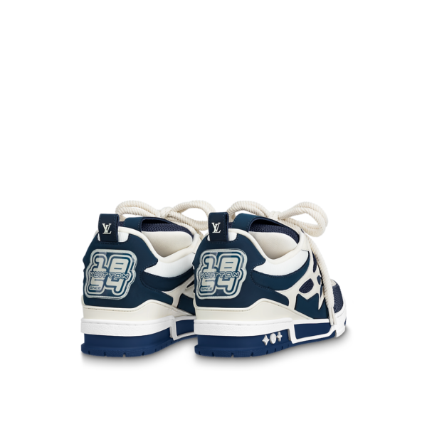 LV Skate Sneaker  White/Blue - Image 4