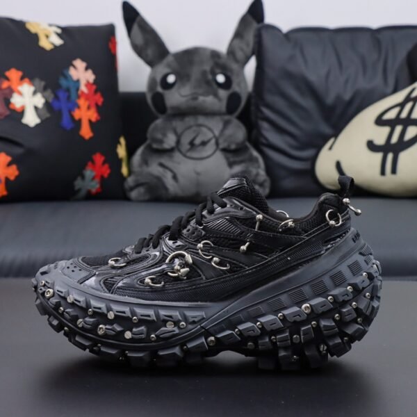 Balenciaga Defender Rubber Platform Sneakers - Image 3