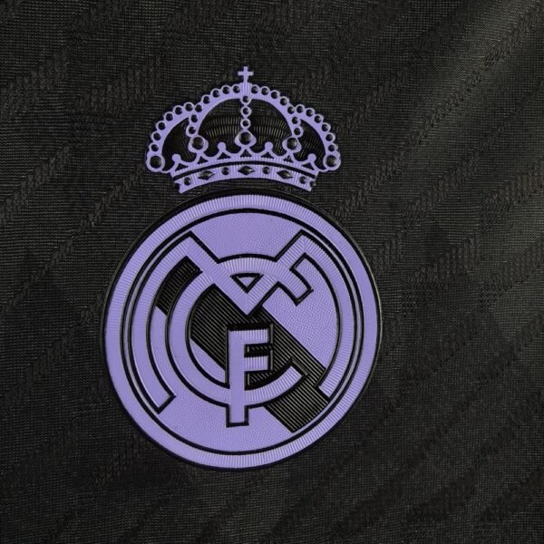 Real Madrid 2024-25 Kit Black Purple Player Version - Image 5