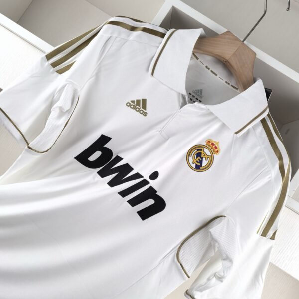 Real Madrid 2011-12 Home Kit - Retro Classic Jersey - Image 3