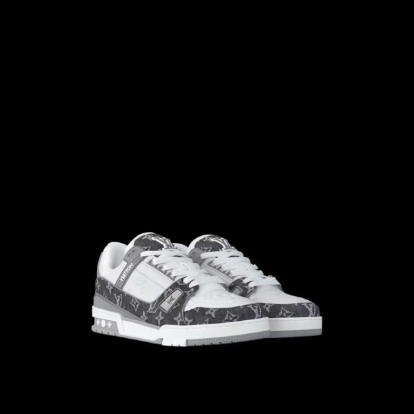LV Trainer Sneaker denim Grey - Image 4